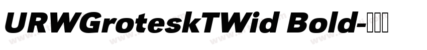 URWGroteskTWid Bold字体转换